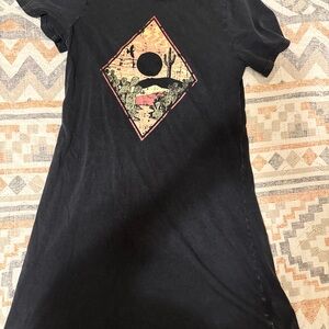 Black Graphic Women's Mini Dress
